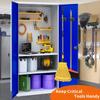 Wall Mounted Mop Clips Holder with Screw Mop Storage Rack Hanging Hanger Hooks Rack Waterproof Bathroom Organizer Shelf