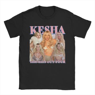 Kesha Tour Printed T Shirts for Men Women  Pure Cotton  Tee Shirt Clothing