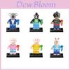 6pcs Sing 2 Building Blocks Figures Rosita Meena Toy Models Birthday Gift