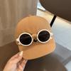 Gafas de Moda Combinación Gafas Extraíbles Sombrero y Gafas Conjunto Gorra de Béisbol Infantil y Gafas de Colores