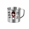 Child S Stainless Steel Cup DropResistant Cartoon Mug with Lid for