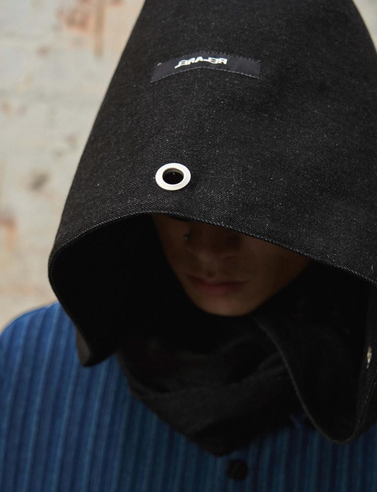 2025 Punk Techwear Style Metal Eyelets Full Head Cap Men Street Dance Hip Hop Hood Headwear