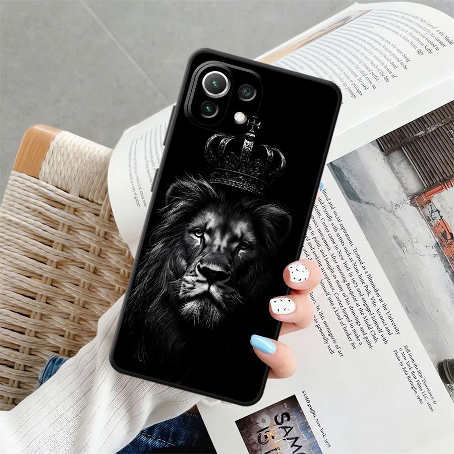 Case for Xiaomi Mi 13 Lite 12T Pro 15 Pro 12 11T 14 12X 11 10T Funda Phone Cover Cool Animal Tiger Lion