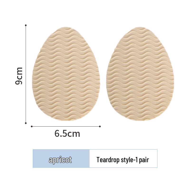 Water Ripple Non-Slip Silicone Heel Stickers