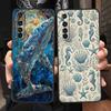 Blue Ocean Fish Soft TPU For Realme 13 12 11 10 9 Pro Plus GT3 GT2 C21 C25 C35 C53 C55 C67 Pro 5G Phone Case Cover Fundas Capas