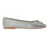 Womens/Ladies Blossoms Metallic Ballet Flats