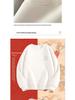 Men's Year of the Horse Red Coral Fleece Hoodie - Autumn/Winter, Plus Velvet, Cozy Cotton, Loose Fit, Versatile Round Neck.