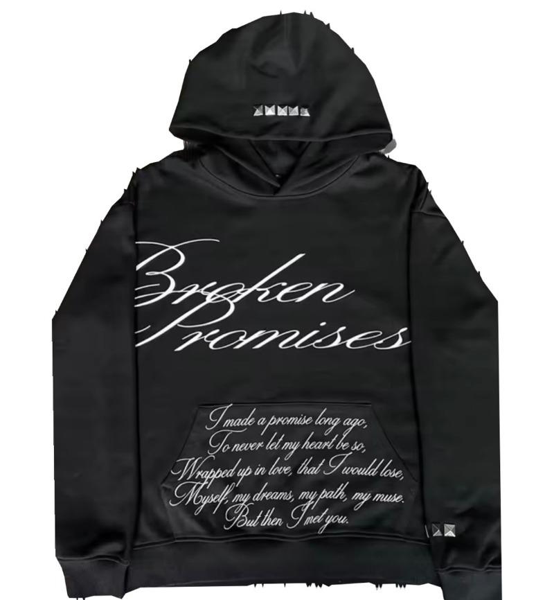 

Retro Striped Letters Fashion Punk Loose Hoodie High Street Trendy Couple Clothing Street Hip Hop Harajuku Y2K Casual Sweatshirt 3XL