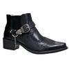 Men's Stylish Buckle Chunky Heel Pointed Toe Martin Boots (Sizes 39-48)