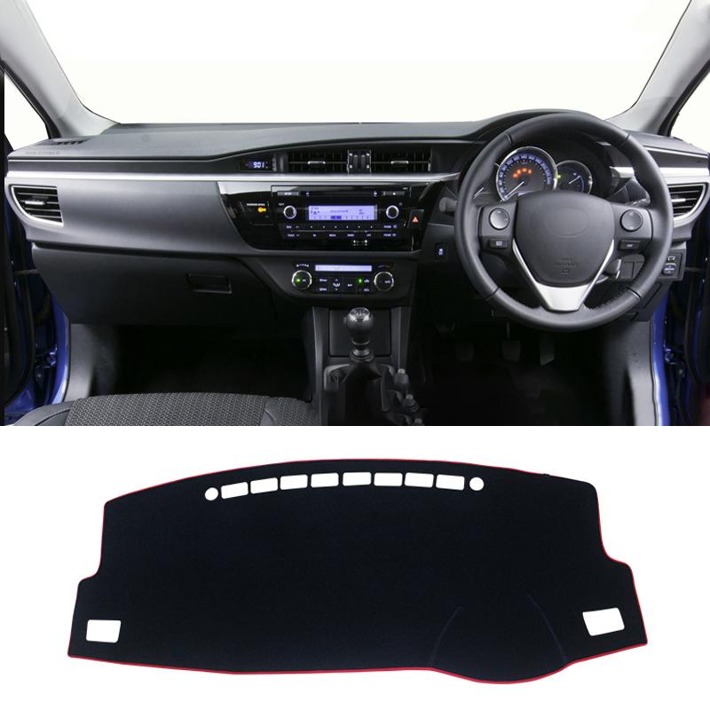 Auto Armaturenbrett Abdeckung Dash Anti-UV Matte Für Toyota Corolla E180 E150 2006 2007 2008 2009 2010 2012 2013 2014 2015 2016 2017 2018