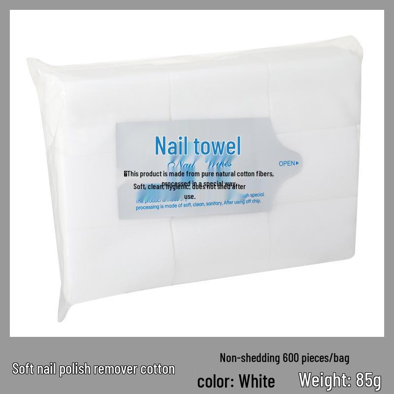 Nail Art Hard Color Remover Pads - Thick, Lint-Free, Soft Cotton Wipes