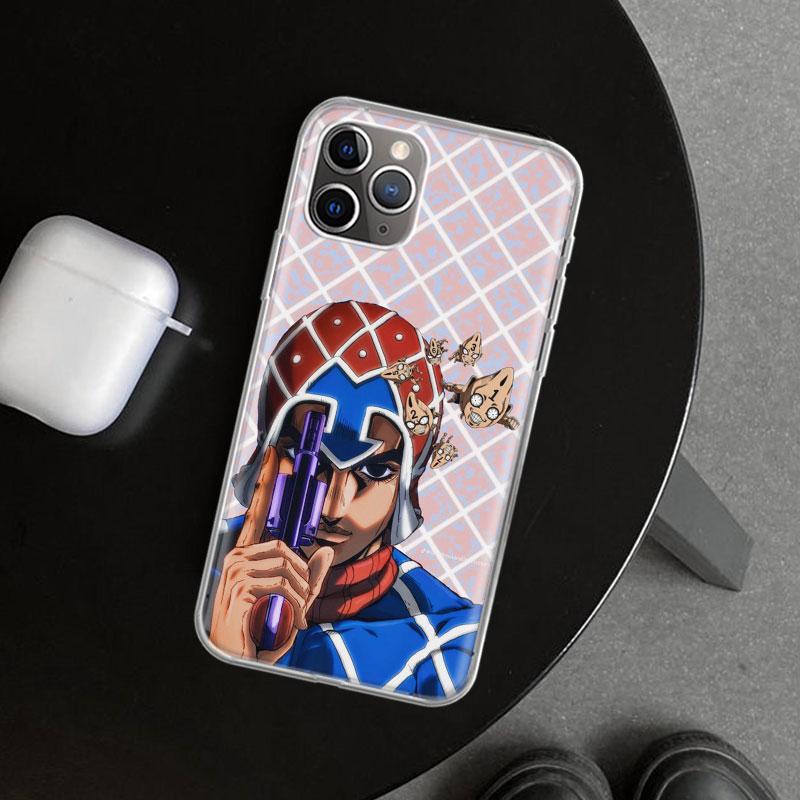 

JoJo Adventure Гвидо Миста Чехол для телефона для iPhone 11 12 13 Mini 14 15 Plus 16 Pro Max 17 Air 7 8 + SE Арт Индивидуальные Fundas iPhone 14 Pro