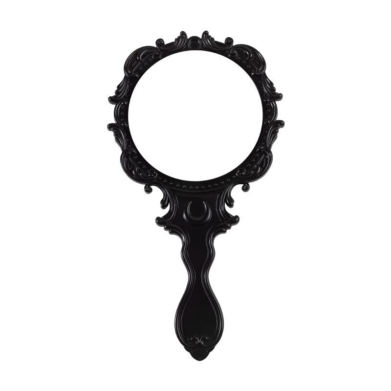 1 Adet Vintage Yuvarlak Şekilli El Aynası Kadın Kız Ayaklı Makyaj Tuvalet Masası Aynası Makyaj Aynası Makyaj Malzemeleri