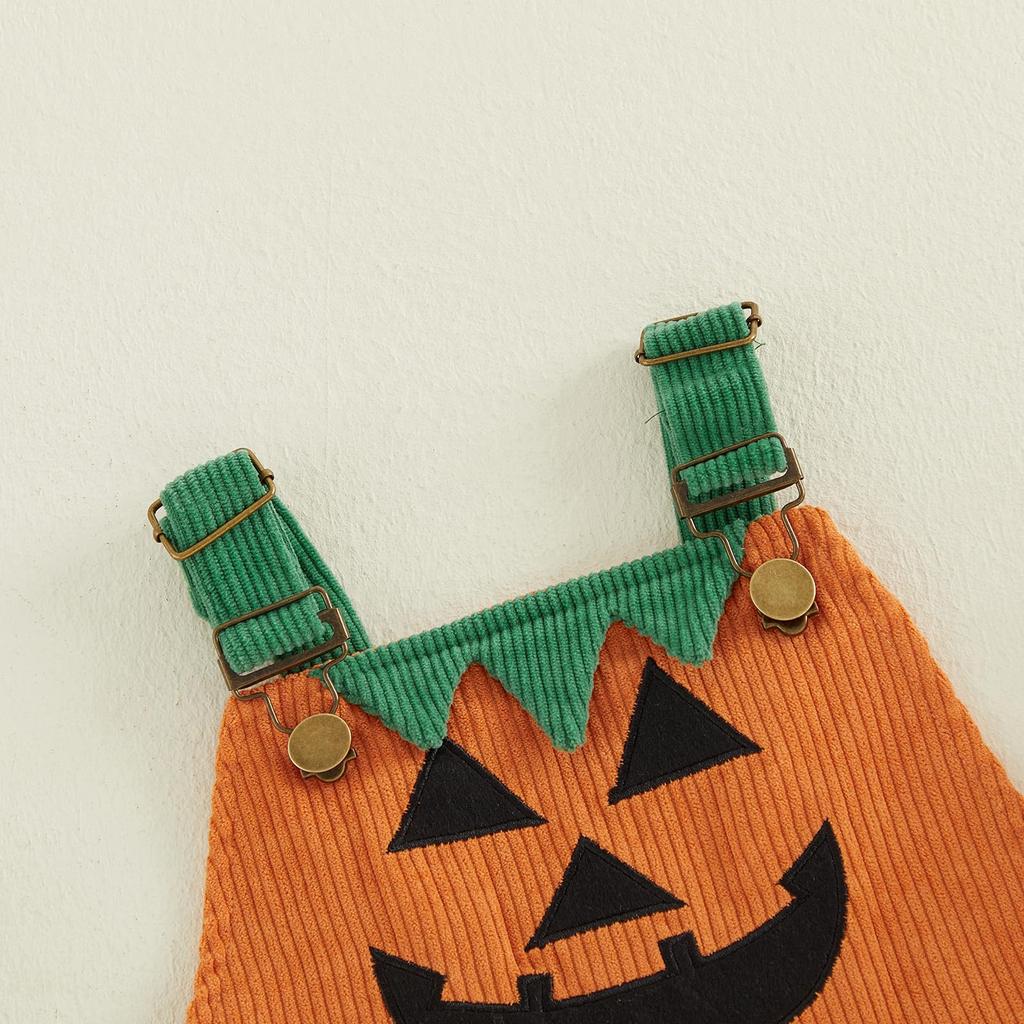Kids Halloween Overalls Casual Comfortable Versatile Suspender Pants for Boys Girls