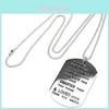 Timeless Design Stainless Steel Pendant Necklace Always Remember For Friends