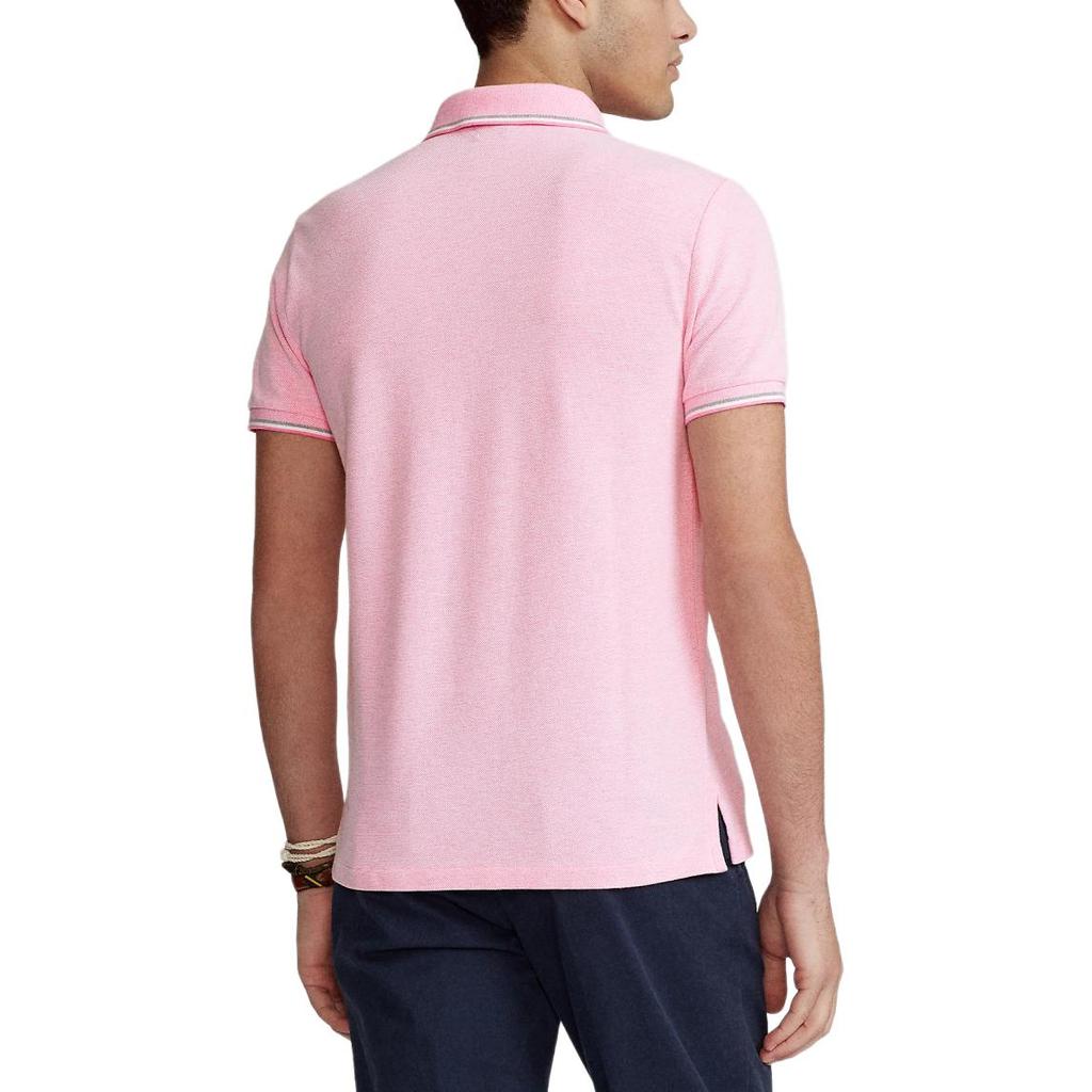 Polo Ralph Lauren SS25 Small Pony Logo Embroidered Polo Shirt Men Polo Shirts Pink MNPOKNI1N821160-670