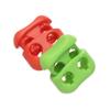 4mm Double Hole Sportswear Accessories Apparel Shoelace Buckle Stopper Cord Lock Bean Toggle Clip