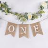 ONE Letter Chair Flag Banner Festive Baby First Party Decoration Birthday Bunting  Festival