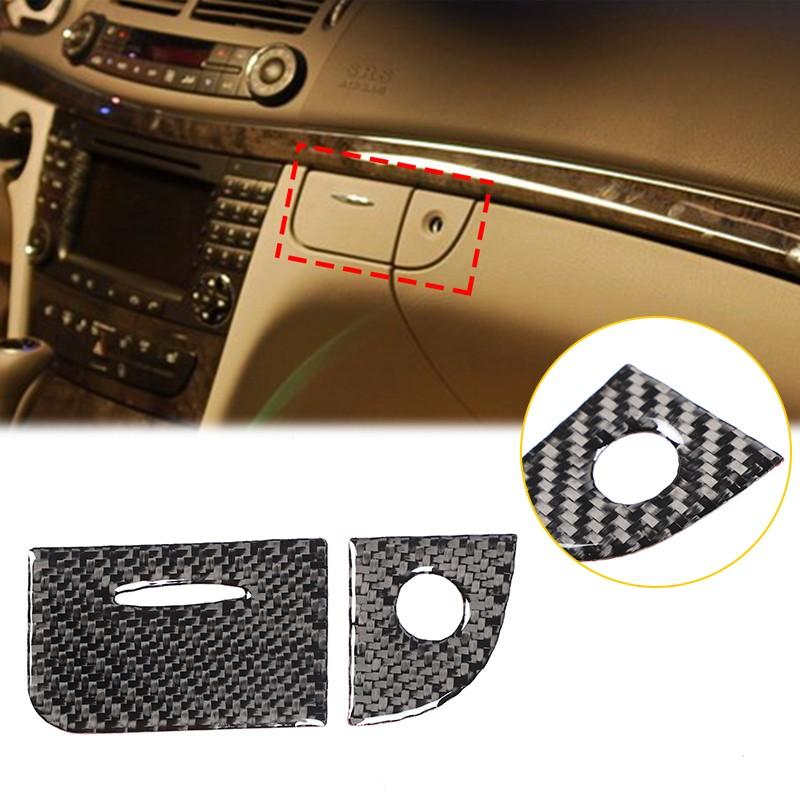 Soft Carbon Fiber Glove Box Switch Trim For Mercedes-Benz E-Class W211 2003-2009