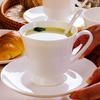 Household Bone China Cup Dish Set 250ml New High Aesthetic Underglaze Colour White Tea Mugs With Scoop Nordic Solid Ceramic Cup