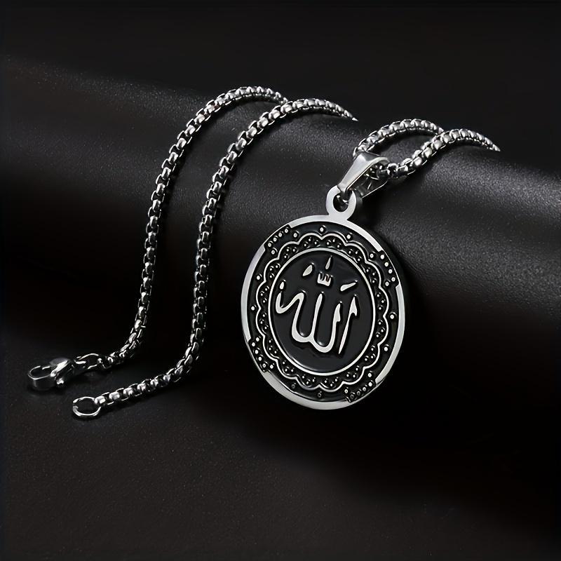 Retro Octagonal Star Navigation Compass Cross Pendant Necklace for Men's Fashion Personality Charm Motorcycle Rider Accessories Line up Gift