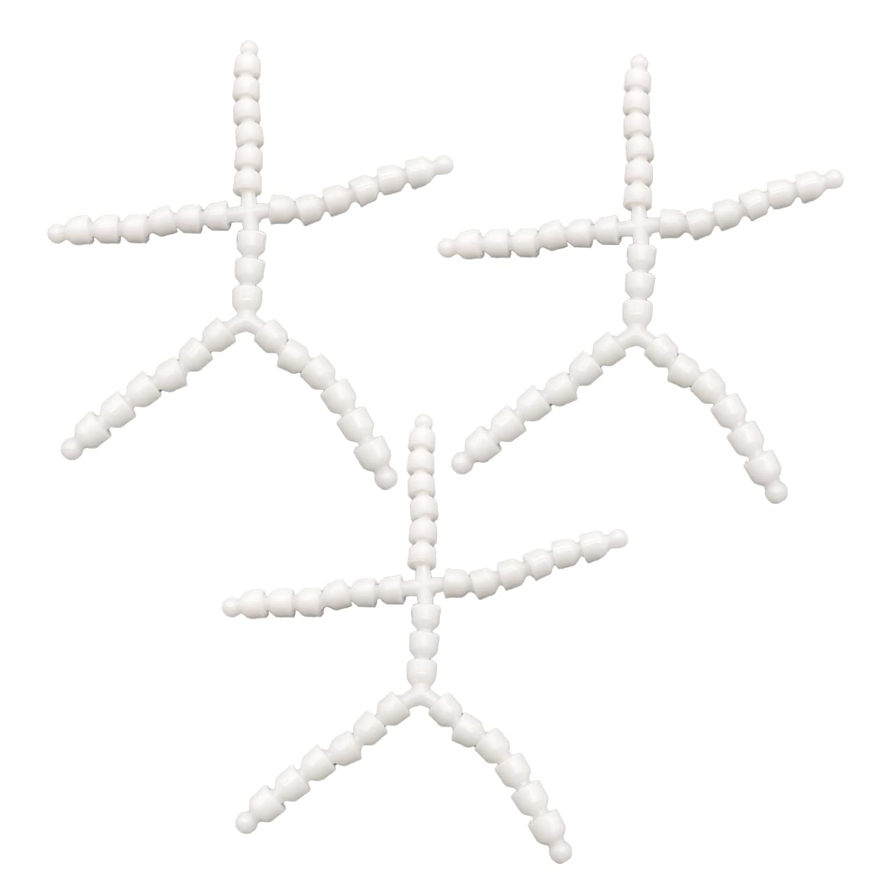 

Startside Plush Toy Skeleton, Full Body, Fixed Posing, Handmade Craft Toy Skeleton, Craft Supplies Parts (Headless, 20cm, 3 Pieces)