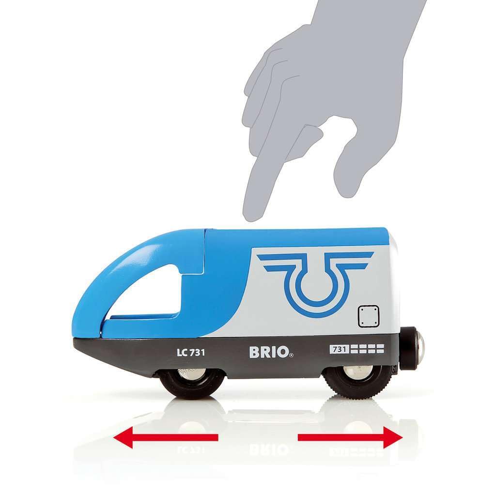Brio Power Travel Train for Ages 3 and Wooden Gift 33506, Up. [Toy, Toy, Locomotive, Car, (Birthday/Christmas)]