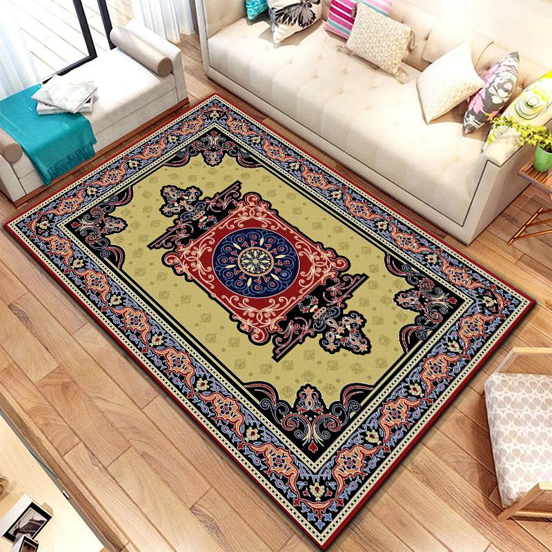 European Style Printed Pattern Non-slip Rug Baby Play Crawl Floor Yoga Mat Living Room Carpet Decoration Tapestry alfombrilla