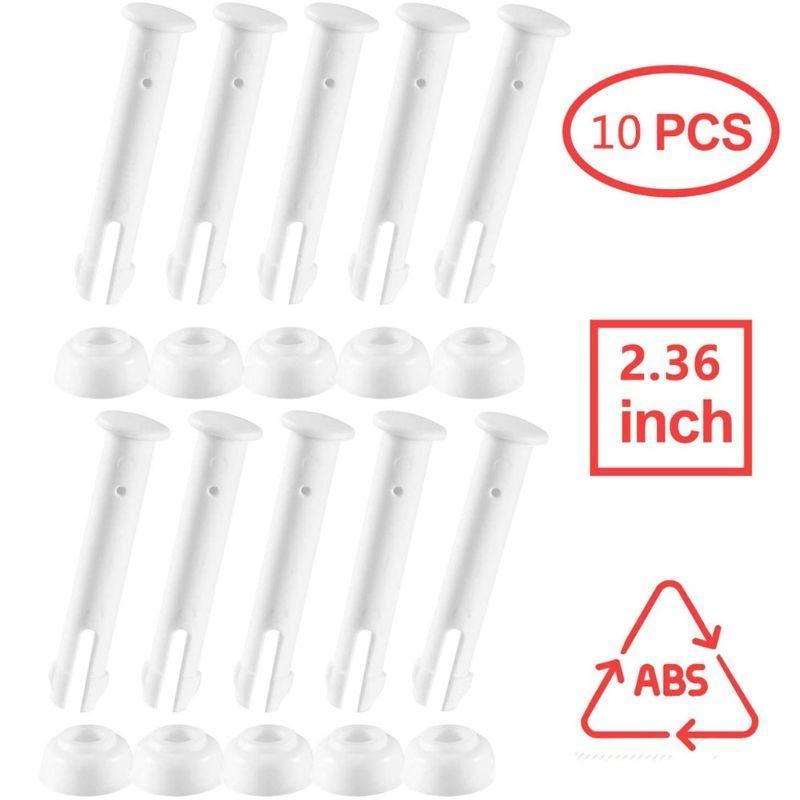 10 Pcs Plastic Pool Joint Pins for w/for Extra Rubber Seals Long Lock Joint Pin for Most Rectangular Metal Frame Swimmin