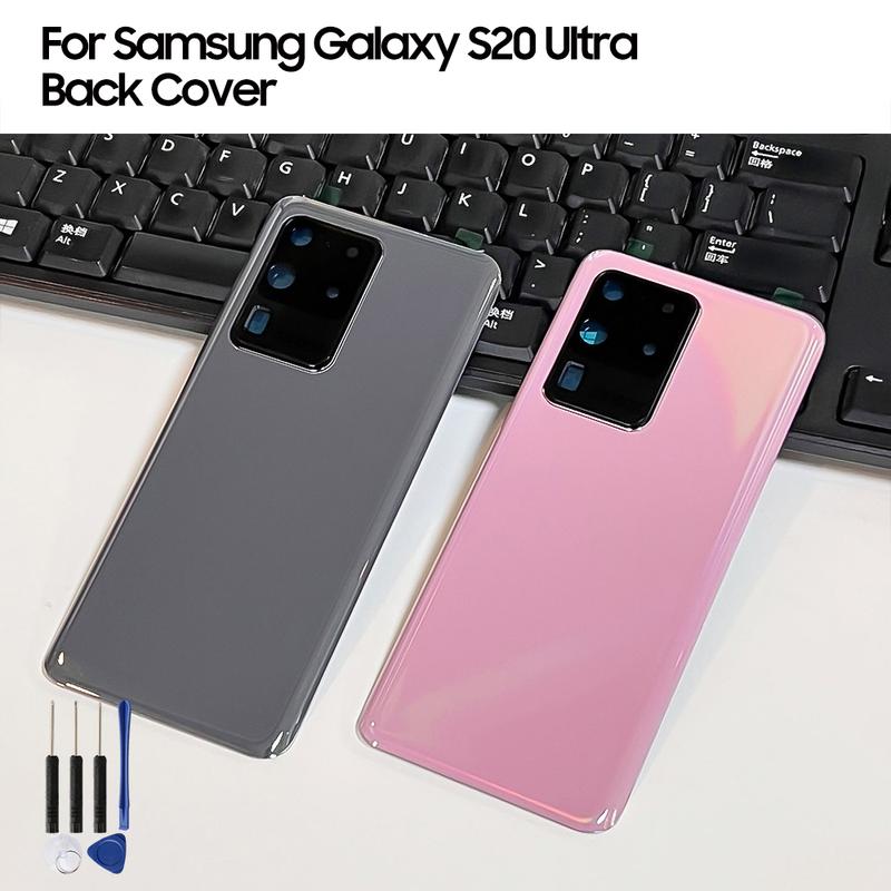 Glass Housing Back Cover Cases For SAMSUNG Galaxy S20 Ultra S20Ultra Phone Rear Battery Door Phone Cover Back Cover Tools