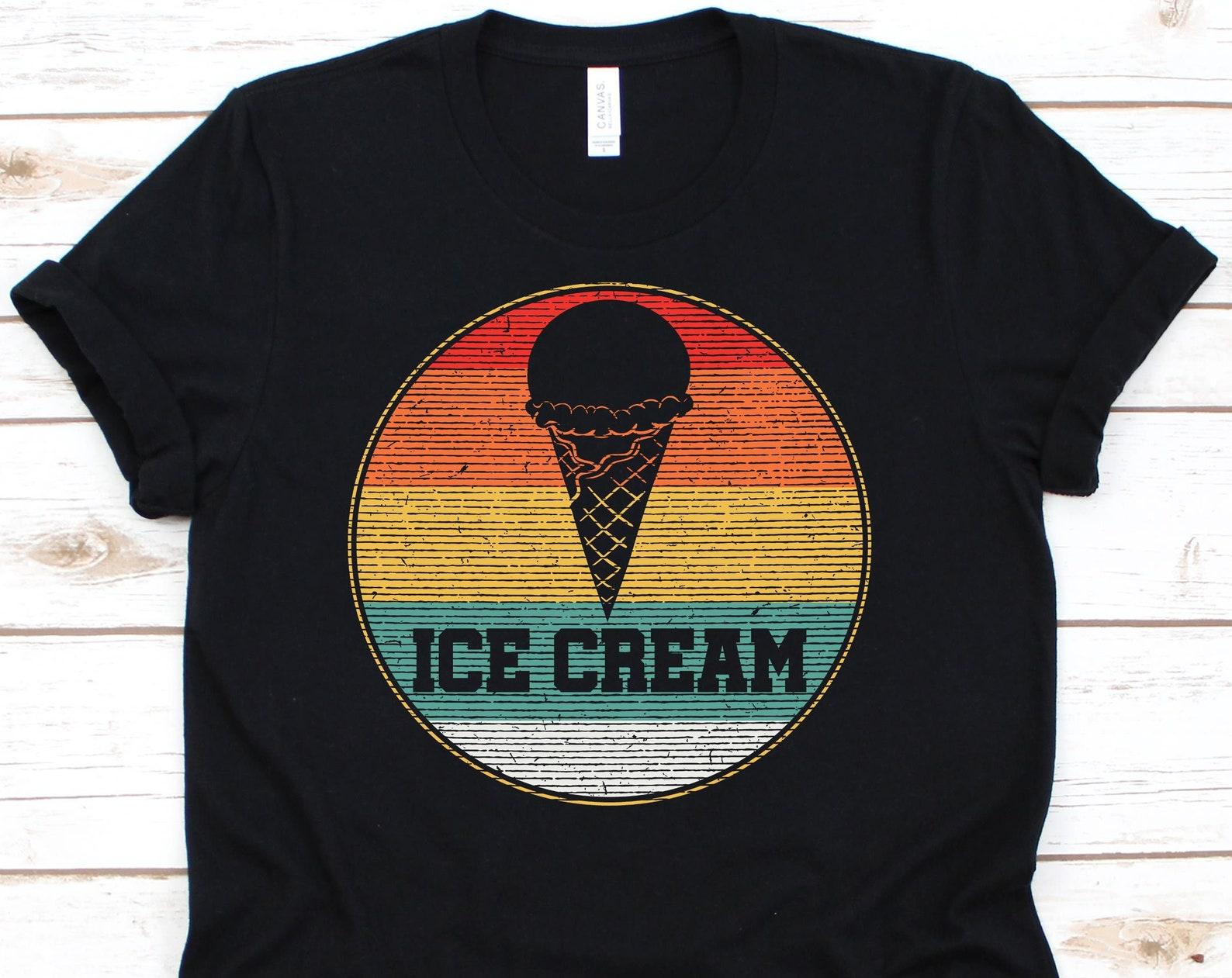 Retro Ice Cream Shirt, Ice Cream Shirt, Ice Cream Party, Ice Cream Birthday, Ice Cream, Ice Cream T-Shirt, Ice Cream Top L