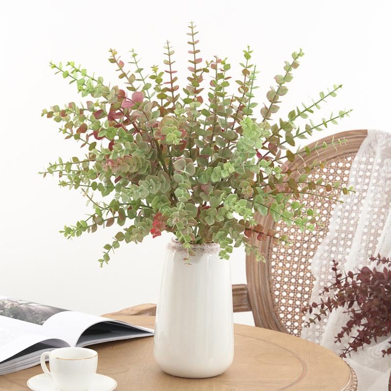 Stem Eucalyptus Artificial With Multiple Colors For Home Decor Props Photography