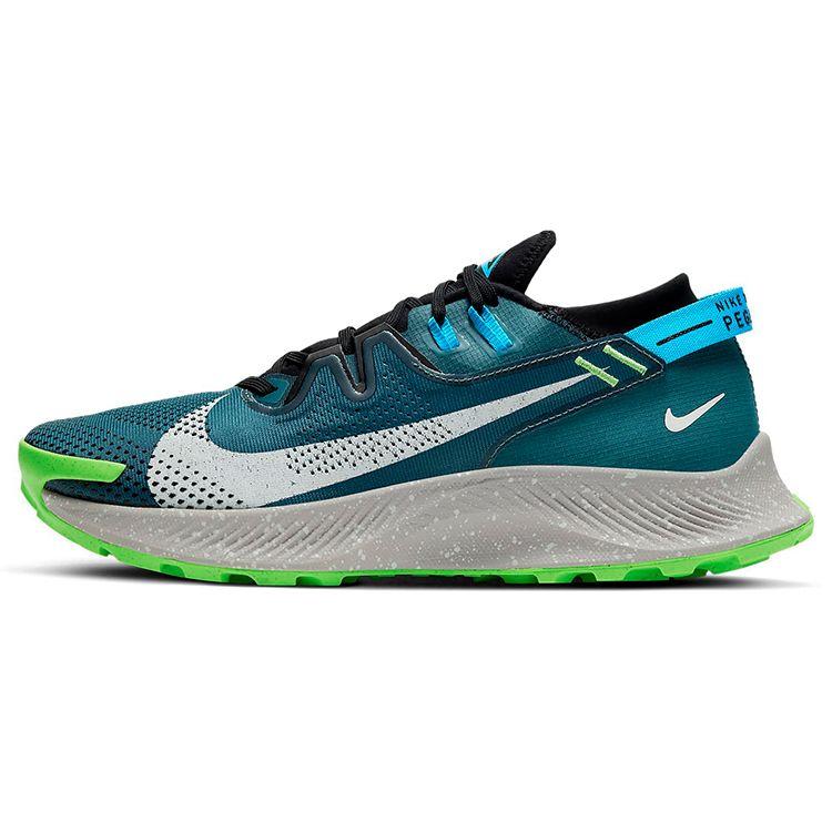 

Nike Pegasus Trail 2 Dark Teal Green Men Sneakers Black Light-Blue-Fury Light-Silver CK4305-300 38.5