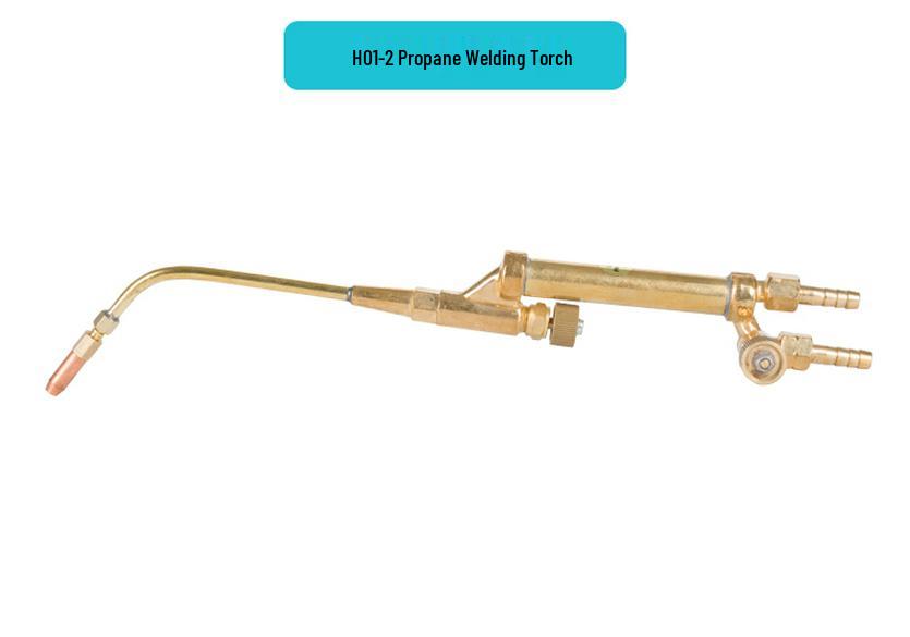 All-Copper H01-2 High-Temp Gas Welding Torch, 4L Propane/Acetylene/LPG/NG Portable Welding Accessory.