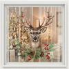 1pc Reindeer Wall Decal Removable Self Adhesive Holiday Home Bar Party New Year Elk Decor Cute Christmas Art Wall Stickers