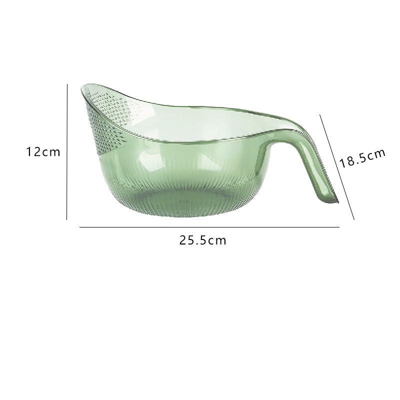 

Кухонная сливная корзина, прозрачная акриловая большая круглая утолщенная бытовая многофункциональная посуда для мытья посуды, синяя посуда для мытья посуды