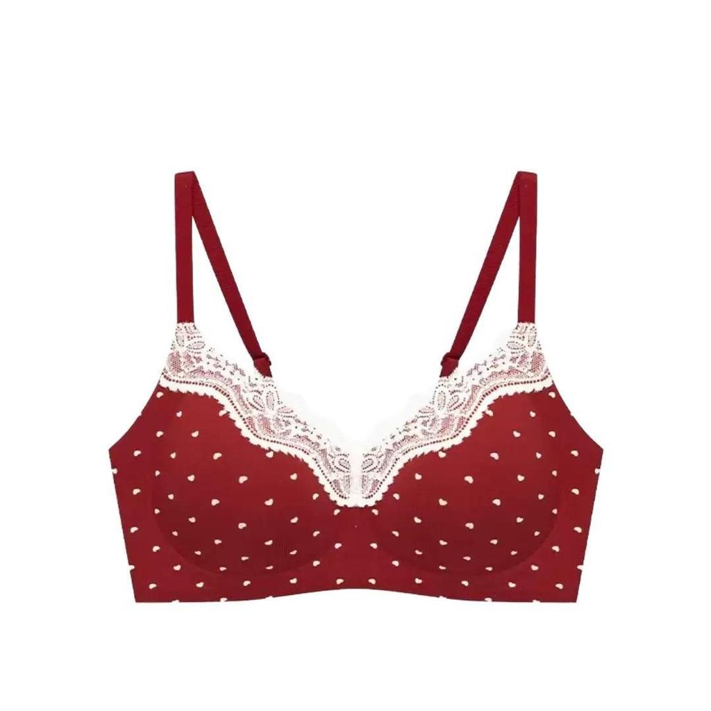 Sweet Girl Seamless Floral Push-up Bra for Small Busts - Enhances Size, Reduces Side-Boobs, Wireless Comfort
