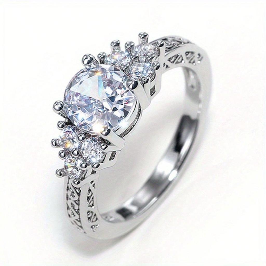 1pc Women's Luxury Ring, Suitable for Engagement Weddings, Holiday Gifts