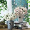 27 Heads Artificial Camellia Flowers Peony Rose Bouquet Bride Flower For Wedding Party Office Home Decoration