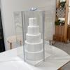 Hochtransparente Torten-Geschenkbox mit Schaumstoffeinlage für Geburtstage
