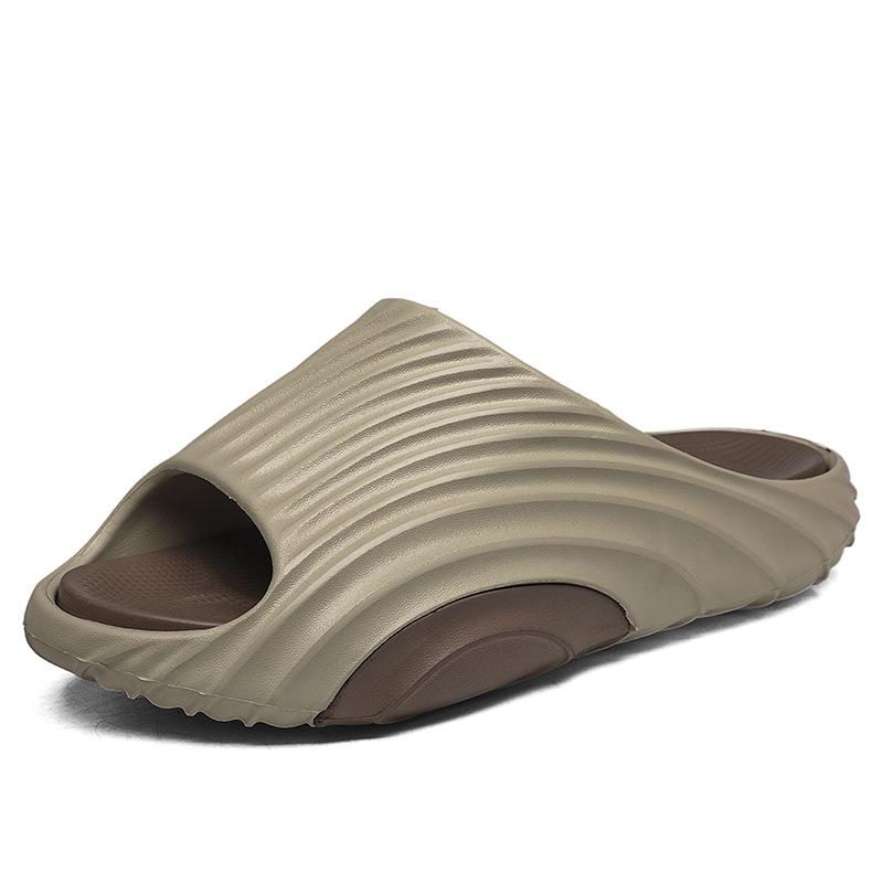 Slippers Men's 2025 New Summer Youth Personality Stepping On Shit Feeling Non-slip Outdoor Sports Seaside Beach One-word Drag