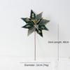 New 32CM Artificial Poinsettia Flower Glitter Sparkling Simulation Flowers Sequins Christmas Glitter Flower Home Decoration