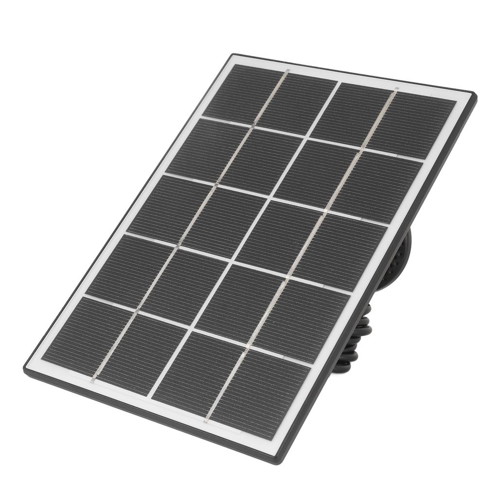 Camera Solar Charging Panel with Bracket 3W 5V Monocrystalline Silicon Type C Security Camera Solar Panel for   Devices