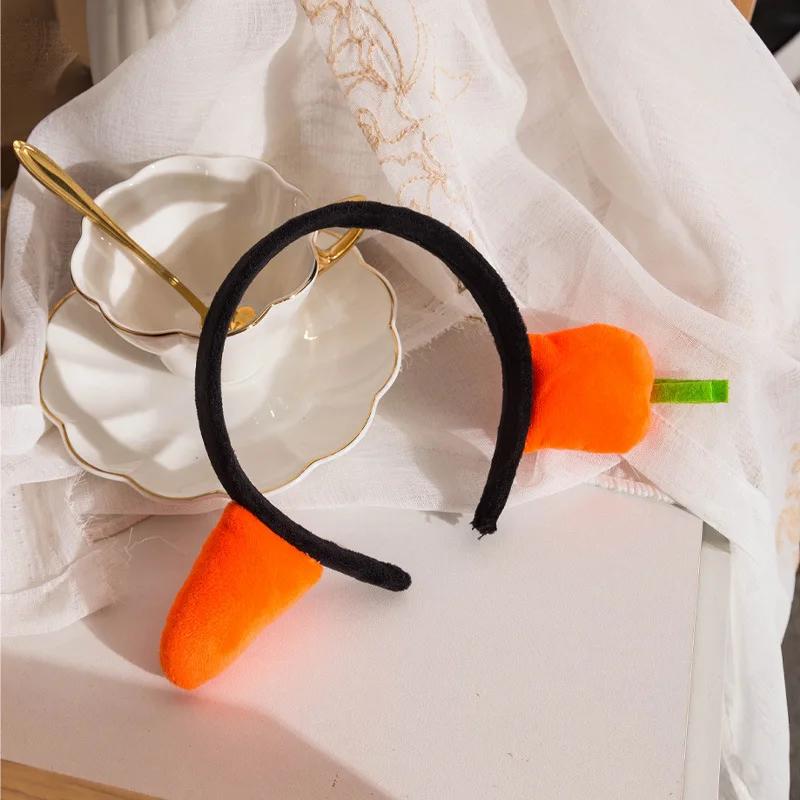 Funny Hair Bands Set Carrot Shark Headband Salted Fish Hairpin, Quirky Hair Accessories for Women Children Cute Gift Idea