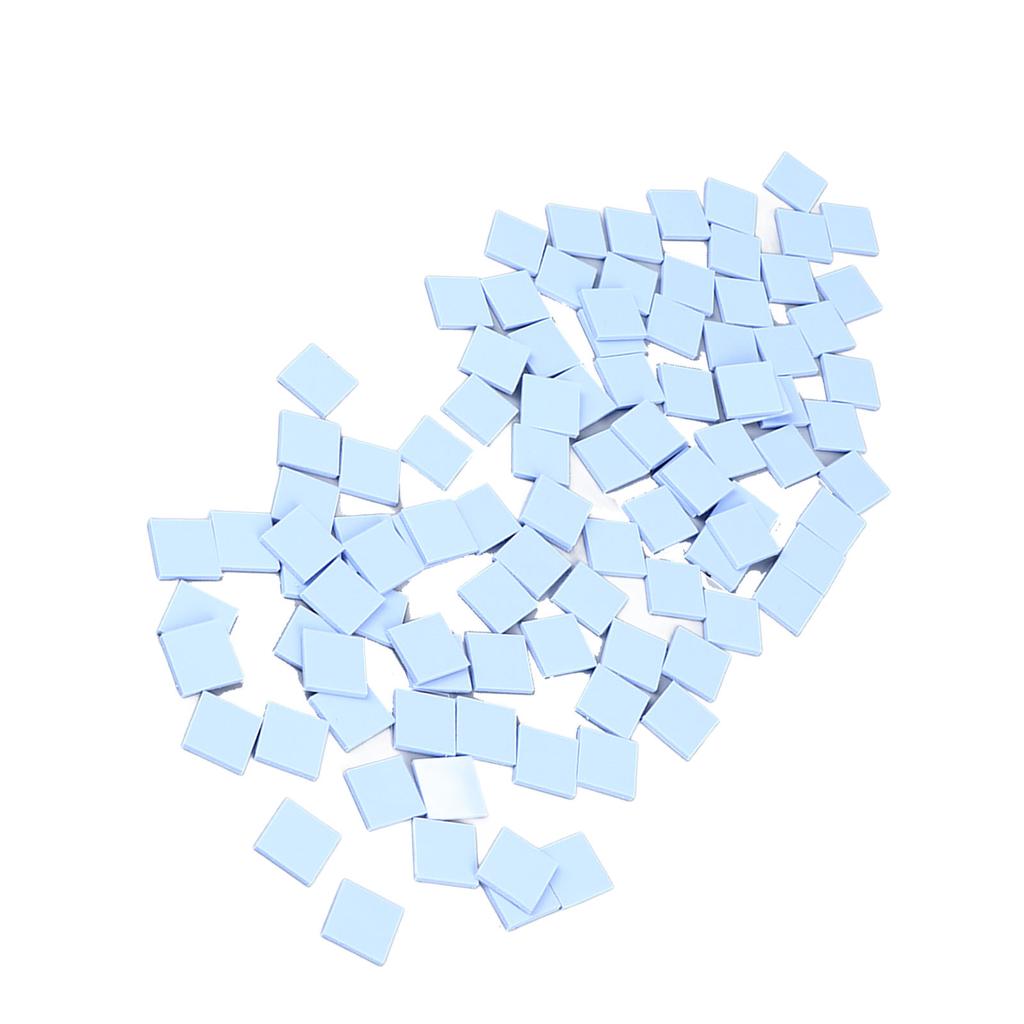 100Pcs Thermal Conductive Pad Silicone Thermal Sheet for IC Chipset LED IC SMD DIP Blue