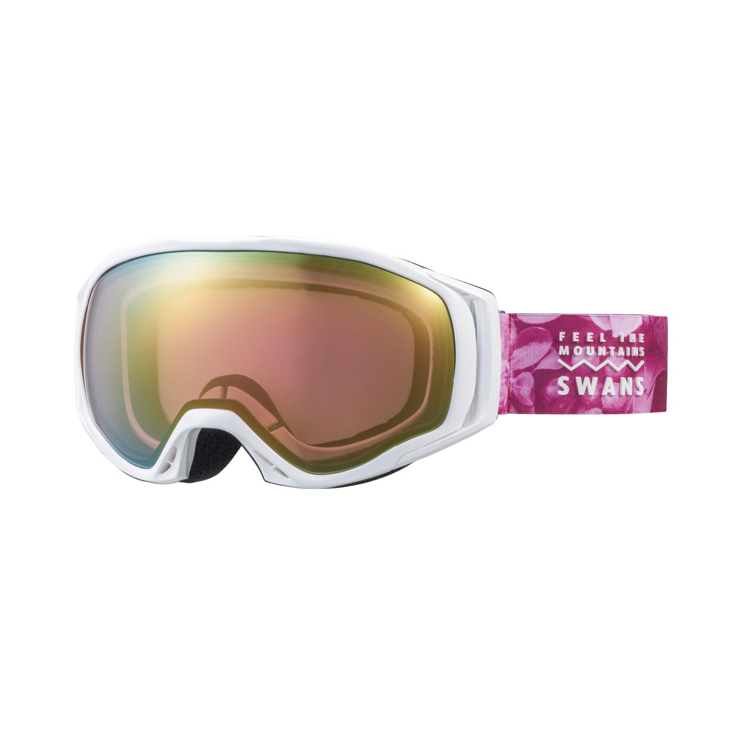 

Snow Goggles P1 Pink Mirror x Bright Pink Ski Snowboard UV Protection Mirror Lens Free Size [Swans] 060-MDHS L/W Anti-Fog