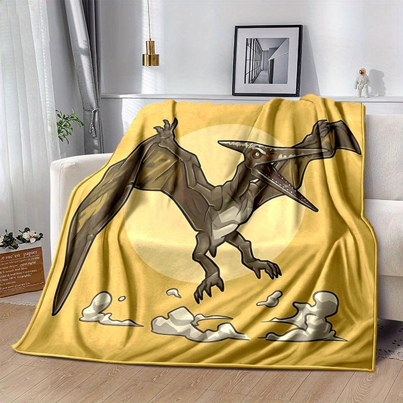 1pc Pterodactyl In Flight Home Decor Blanket, Living Room, Travel, Camping, Car Blankets, Beach