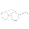 Polygon Glasses Men Vintage Octagon Blue Light Blocking Luxury Metal Eyewear 0 to -6.0 Prescription