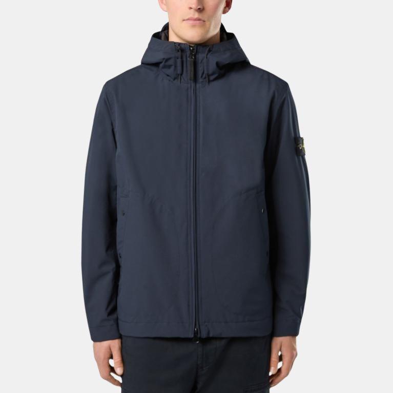STONE ISLAND Logo Patch Zip Up Hooded Jacket K2S154100086S0A27-V0020