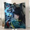 Zenless Zone Zero Hoshimi Miyabi Throw Kid-Friendly Flannel Throw Blanket Soft Warm Anti-Static Washable All Season